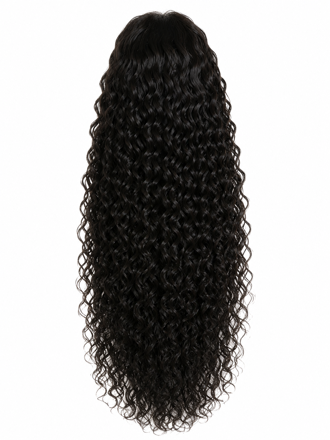 Raw Burmese Curl Half Wig