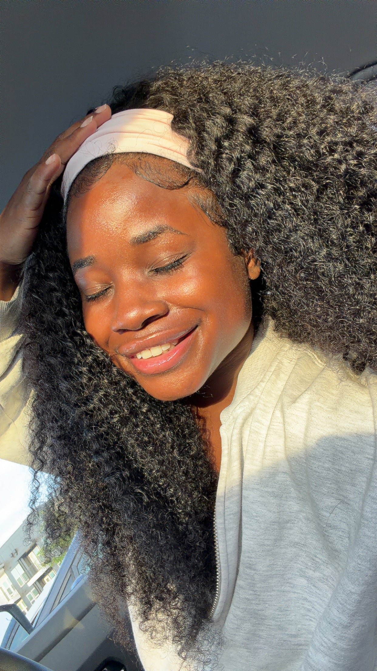 Raw Kinky Curly half wig