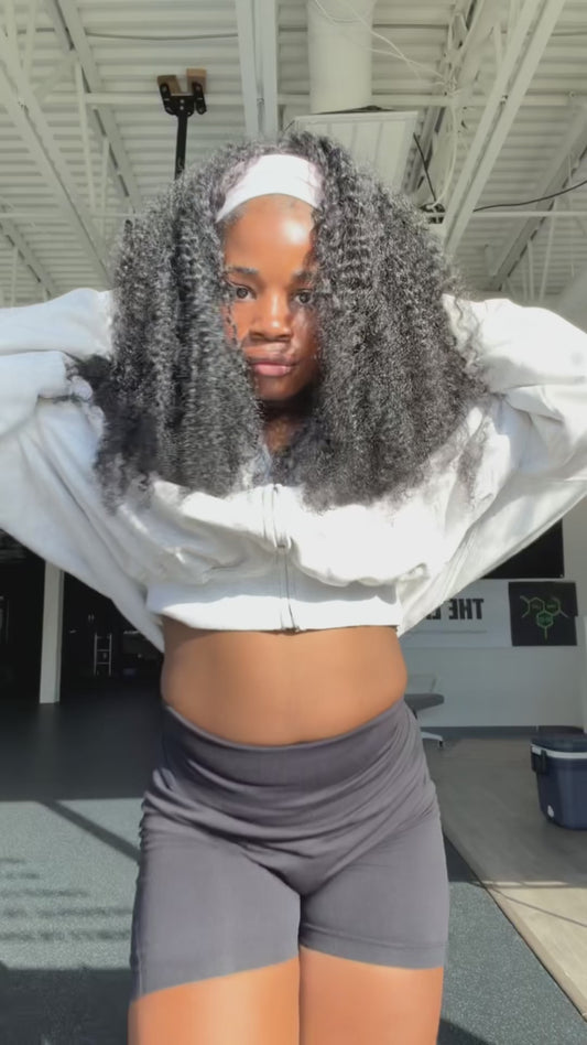 Raw Kinky Curly half wig